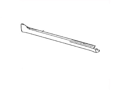 18- CAMRY - კარის ქვედა მოლდინგი (მარცხენა) LE/XLE