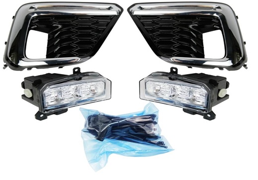 19-21 FORESTER - ბამპერის სანისლე ბუდე (კომპლექტი)（W/FOG LIGHT,CHROME,GLOSSY BLACK）